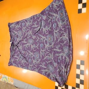 Hennes Collection skirt, size 12, tie waist, patterned